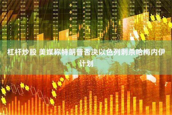 杠杆炒股 美媒称特朗普否决以色列刺杀哈梅内伊计划